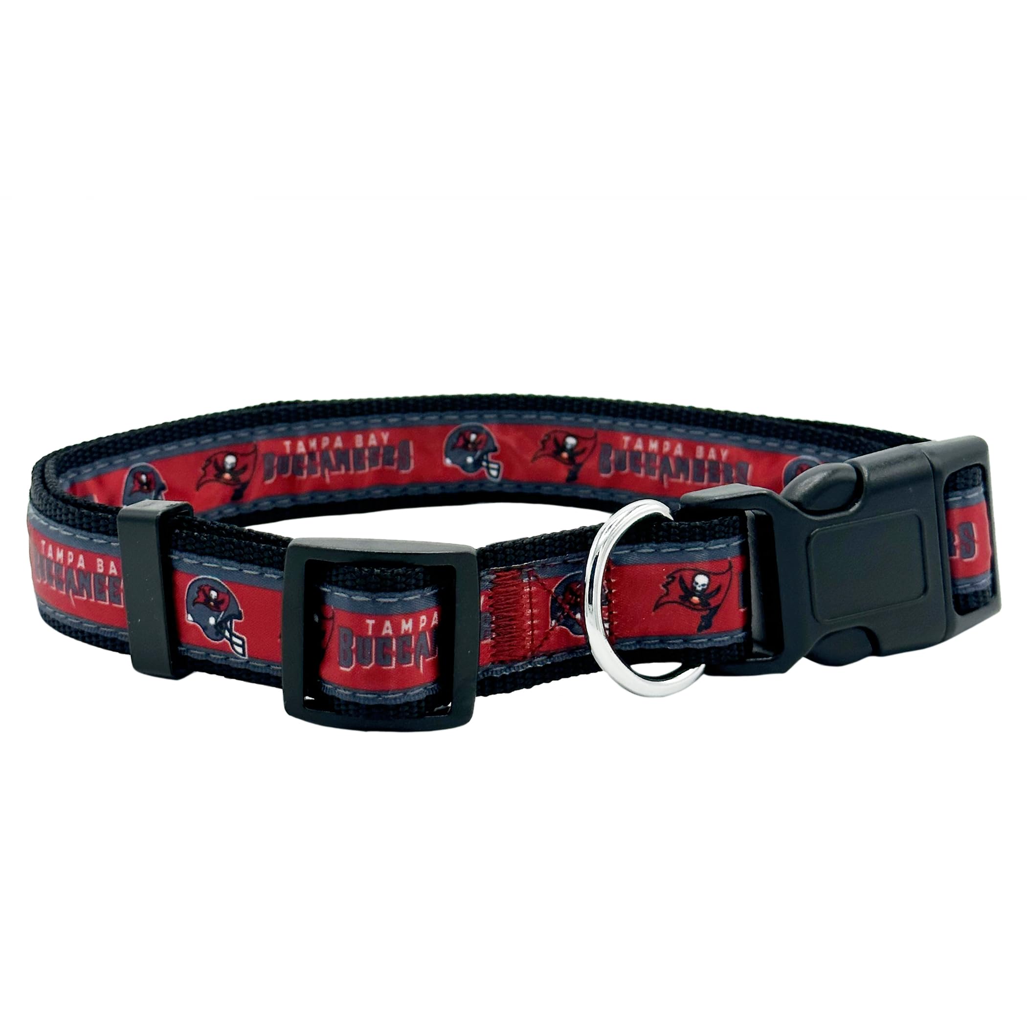Pets First NFL Tampa Bay Buccaneers Licensed PET COLLAR, Large - Heavy-Duty, Strong, and Durable Dog Collar. Available in 31 Football Teams and 4