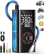 Tire Inflator Portable Air Compressor - 150PSI Cordless A...