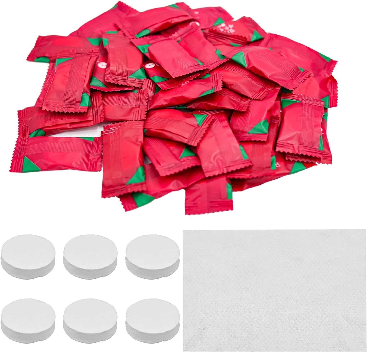 100 sztuk mini ręczników kompresyjnych, jednorazowych chusteczek, bawełny, przenośnych, chłonnych, jednorazowych, do podróży, aktywności na świeżym powietrzu