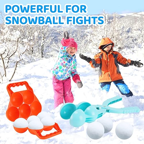 Miniatura 5 de Juguetes de nieve - Juguetes de nieve para niños al aire libre con dinosaurios, muñeco de nieve, pingüino y Papá Noel, moldes de nieve de castillos