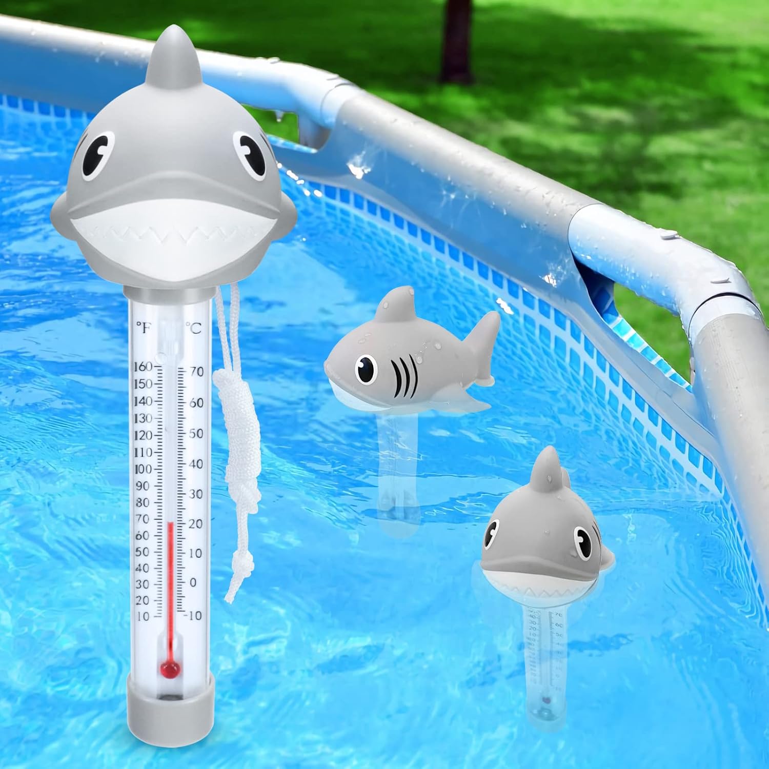 LanBlu Floating Pool Thermometer,Large Size Easy Read Pool