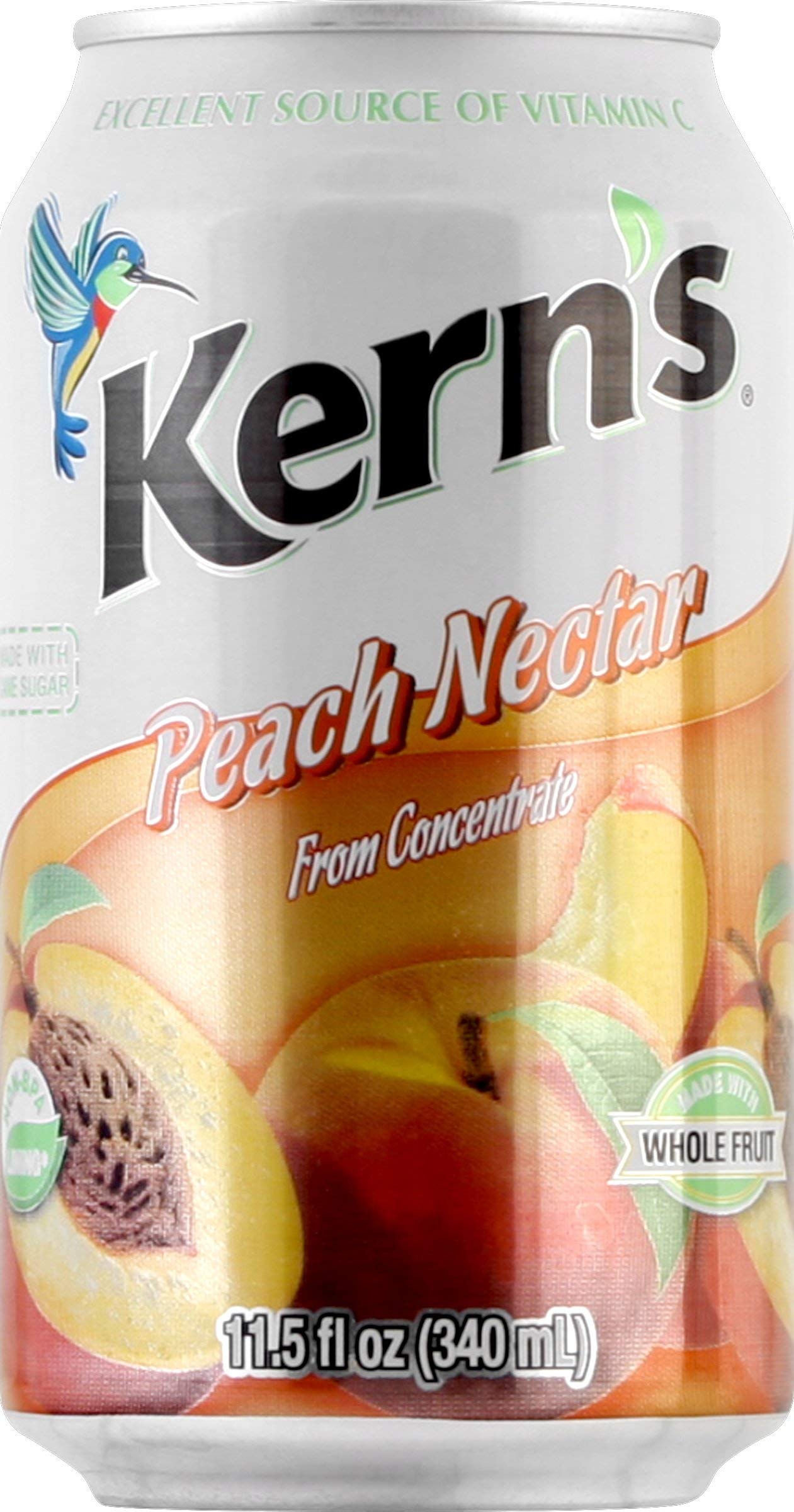 Kerns Nectar, Peach, 11.5 Fl Oz