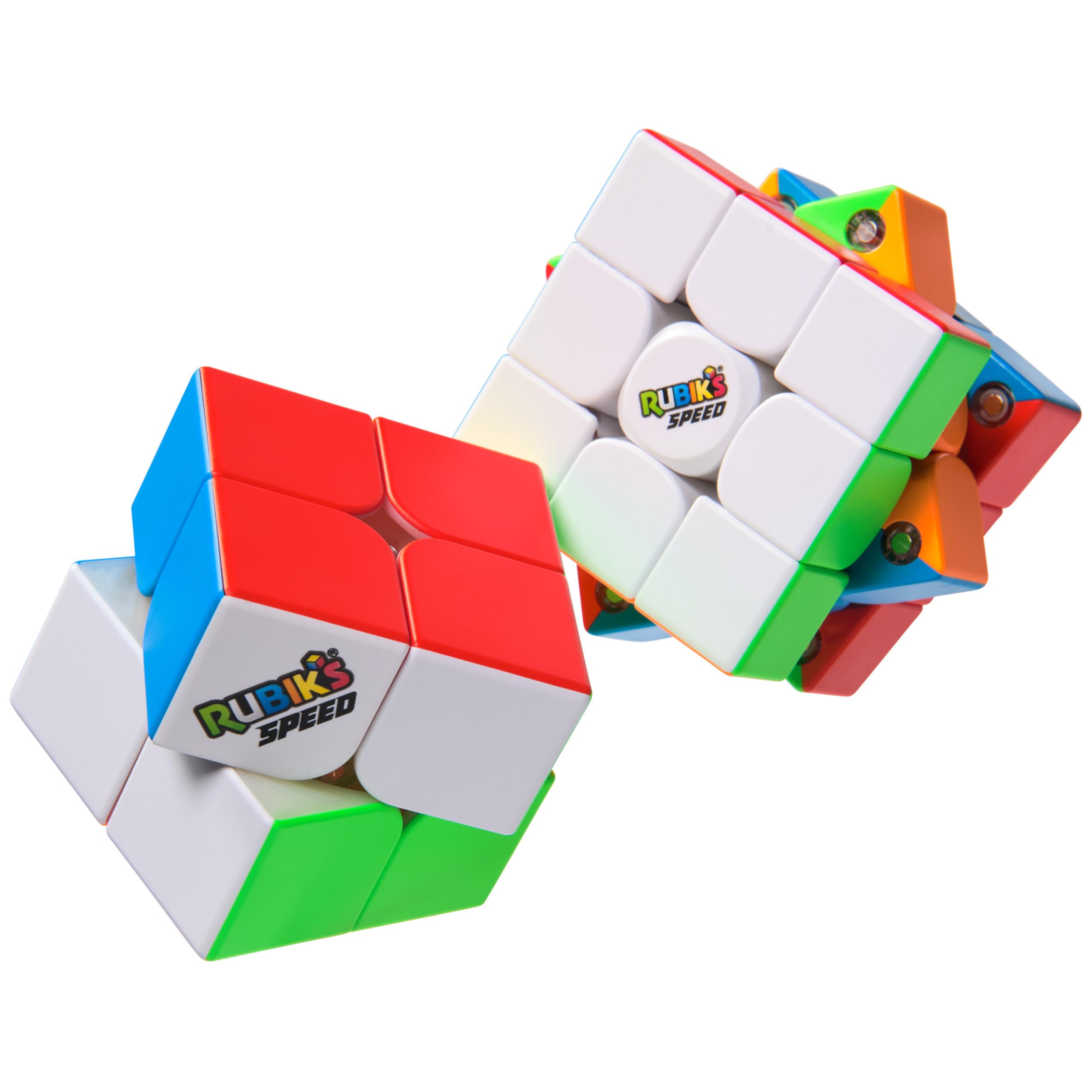Rubik's Cubo Duo Speed Cube 3x3 e 2x2, l'originale, ultra leggero, lavorazione di alta qualità, confezione doppia per principianti e professionisti, età 8 anni