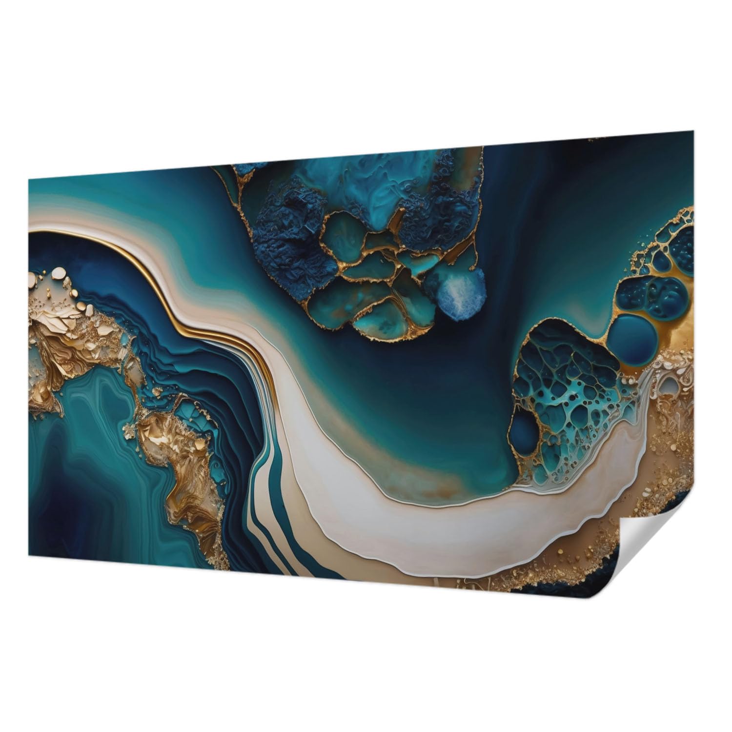 Décor mural adhésif haute qualité panoramique 416x254 cm design abstraction colorée