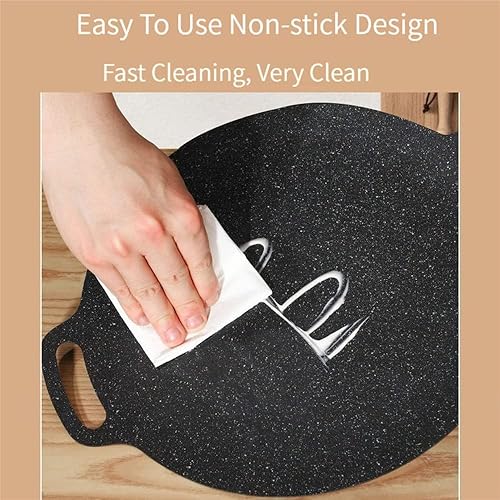 Miniatura 7 de Sartén multifunción para parrilla de piedra médica, antiadherente, sartén eléctrica coreana antiadherente redonda para hornear 8 en 1, sartén para