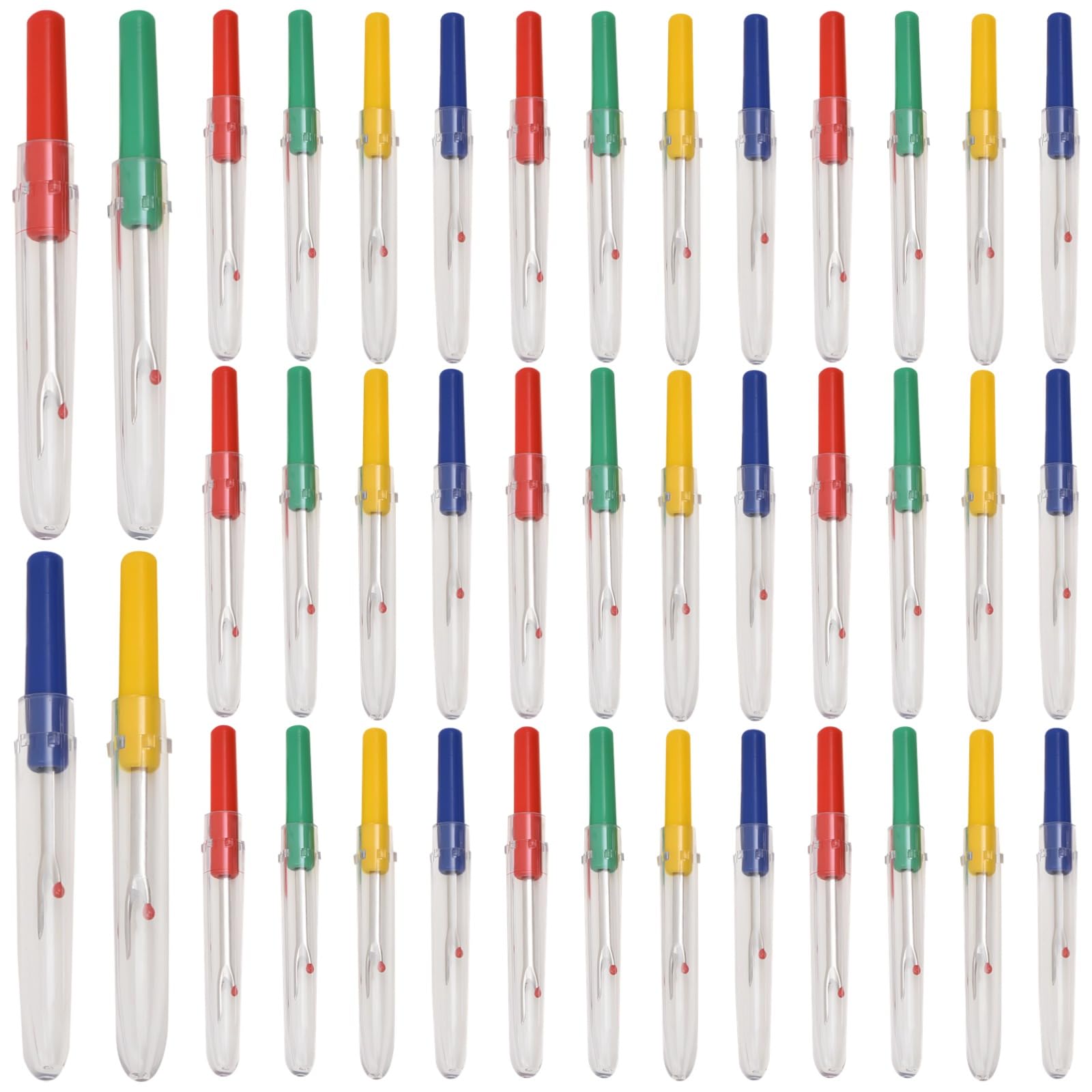 Lot de 120 découseurs, mini outils pour couper le fil, découseur pour point de croix avec pointe boule de sécurité, manche en plastique multicolore, fournitures DIY pour broderie et couture