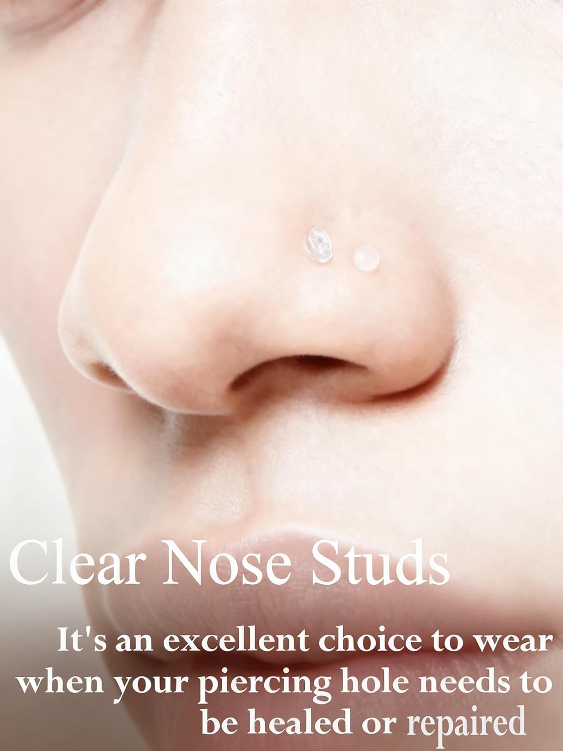 18G 16G Flat Back Clear Earrings for Sports Nose Studs Silicone Plastic tragus conch cartilage Retainers Monroe Medusa Lip Ring Stud Labret Piercing for Work Surgery 6mm 7mm 8mm 9mm 10mm 12mm - Image 6