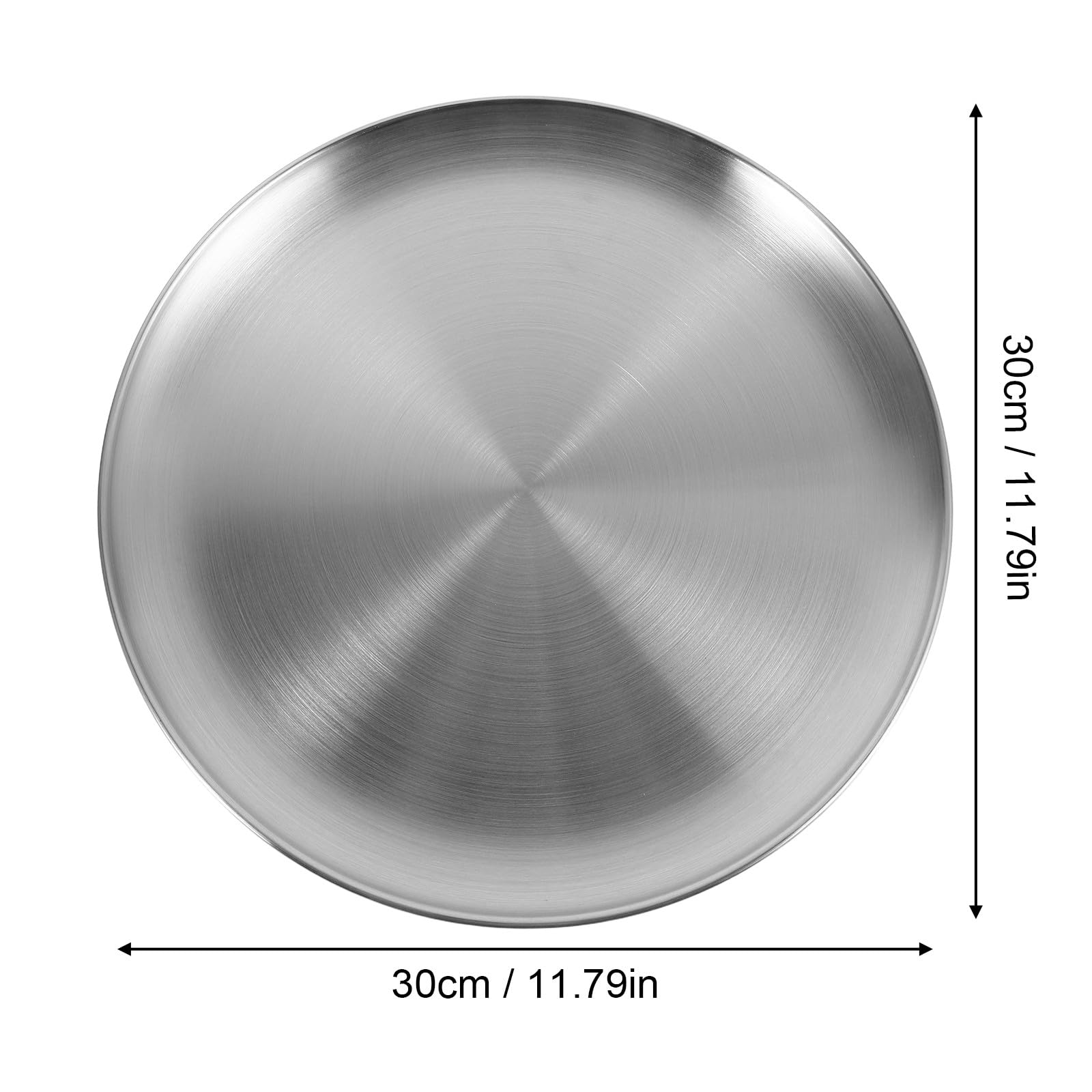 Acier Inoxydable Moule à Pizza Rond Lot de 2, 30cm