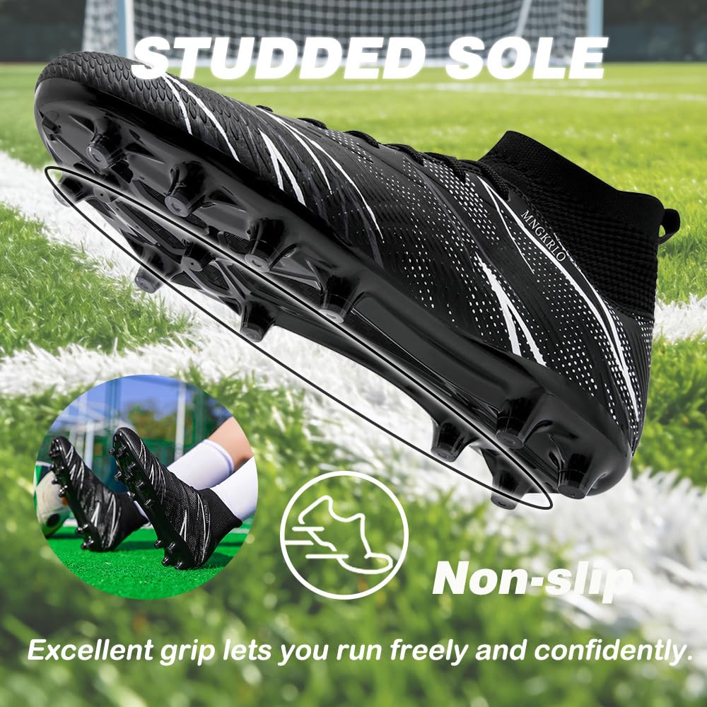 Men's Football Boots Outdoor Spike Cleats Soccer Shoes Women's Astro Turf Trainers Professional Athletics Sneakers Teenager Competition Sport Futsal Shoes - 5