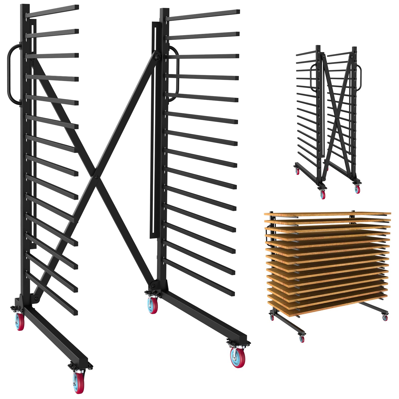 Photo 1 of Kerty 15-Tier Expandable Paint Drying Rack, Black