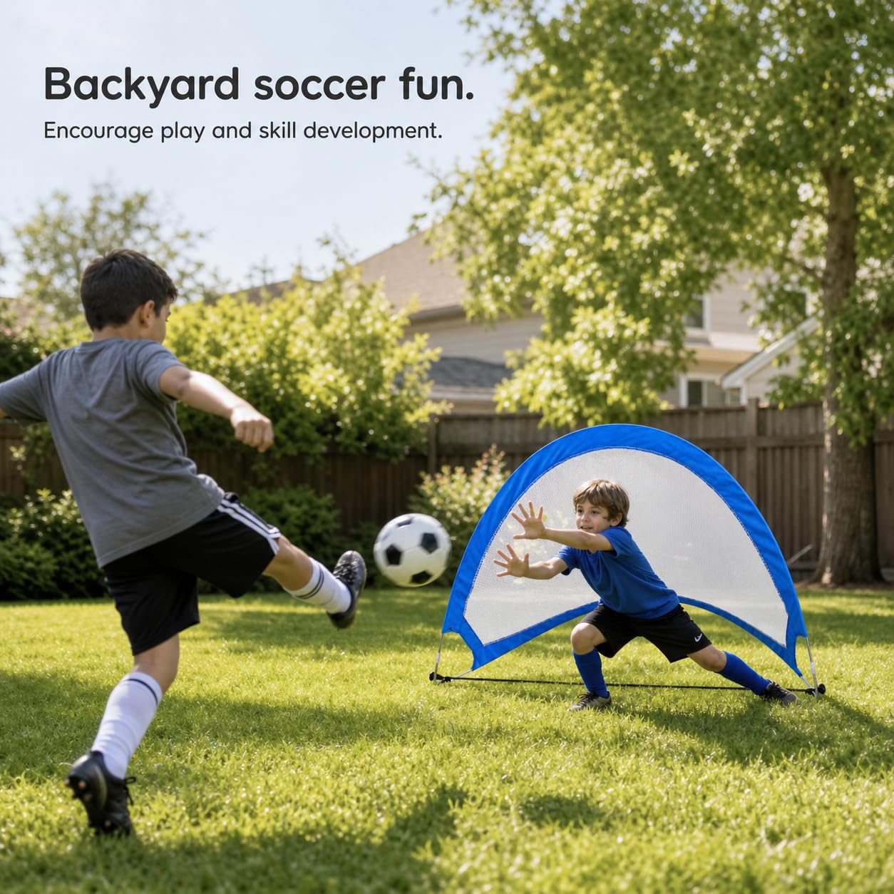 Porta da Calcio Portatile per Giardino, per Bambini e Appassionati, per
