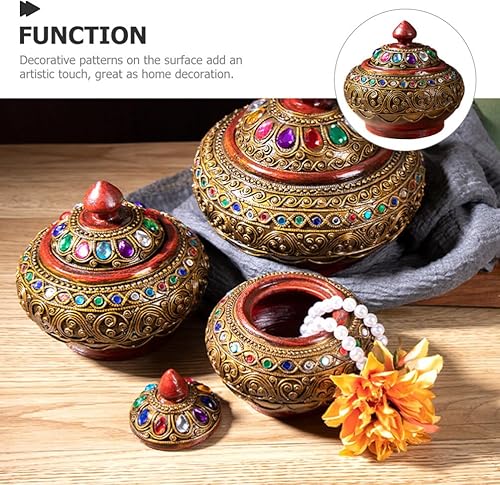 Miniatura 7 de Uonlytech Caja de joyería tailandesa Joyero Joyero organizador anillo joyero organizador de pendientes Caja de anillo Caja de anillos Estuche para