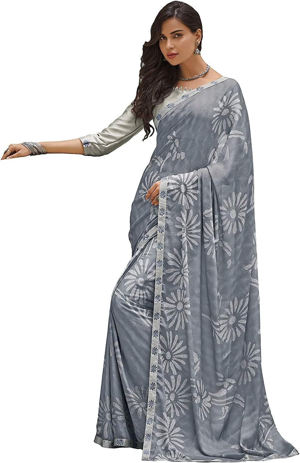 Roop Kashish Saree for Women | Ladies Sarees With Unstitched Blouse Piece | Designer Saree for Womens| Floral Printed Saree for Girl, Women | Light Weight Ladies Sarees