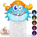 Bath Toys,Light Up Baby Bath Toys Bath Bubble Machine with Colourful RGB Light Great Birthday for Toddler Boys and Girls Tub Toy for Kids Ages 1-3 4-8