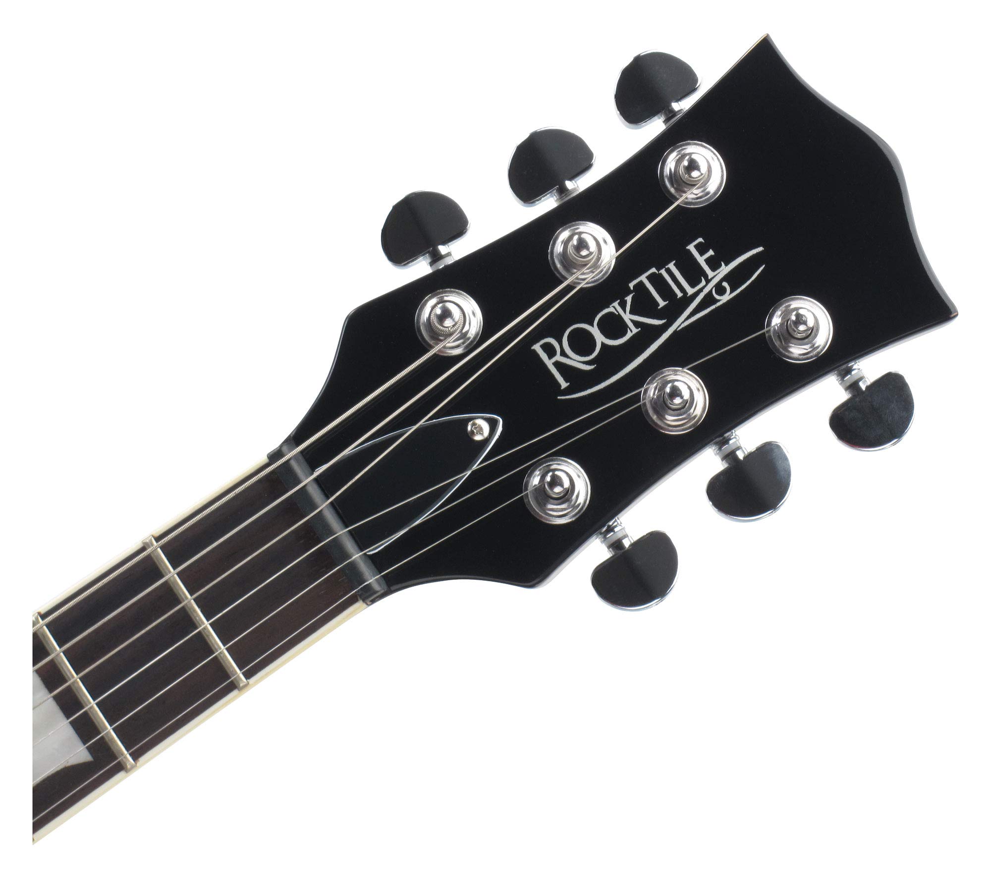 Rocktile Pro HB100-SB Chitarra Elettrica (Corpo semi-hollow/halbresonanz, 2 Humbucker, Tastiera in palissandro, Manico in acero, Mensola: 65 cm, Larghezza capotasto: 43 mm) Sunburst