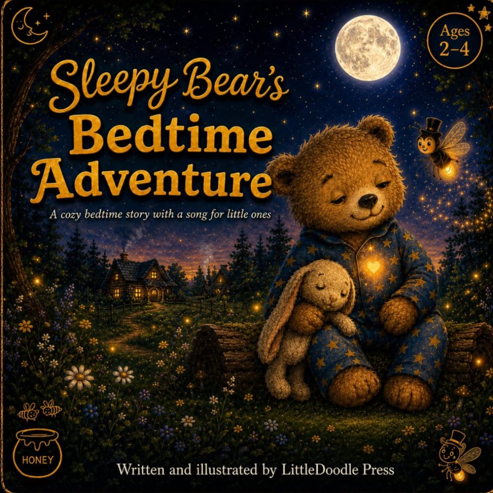 Sleepy Bear's Bedtime Adventure: A cozy bedtime story with a song for little ones