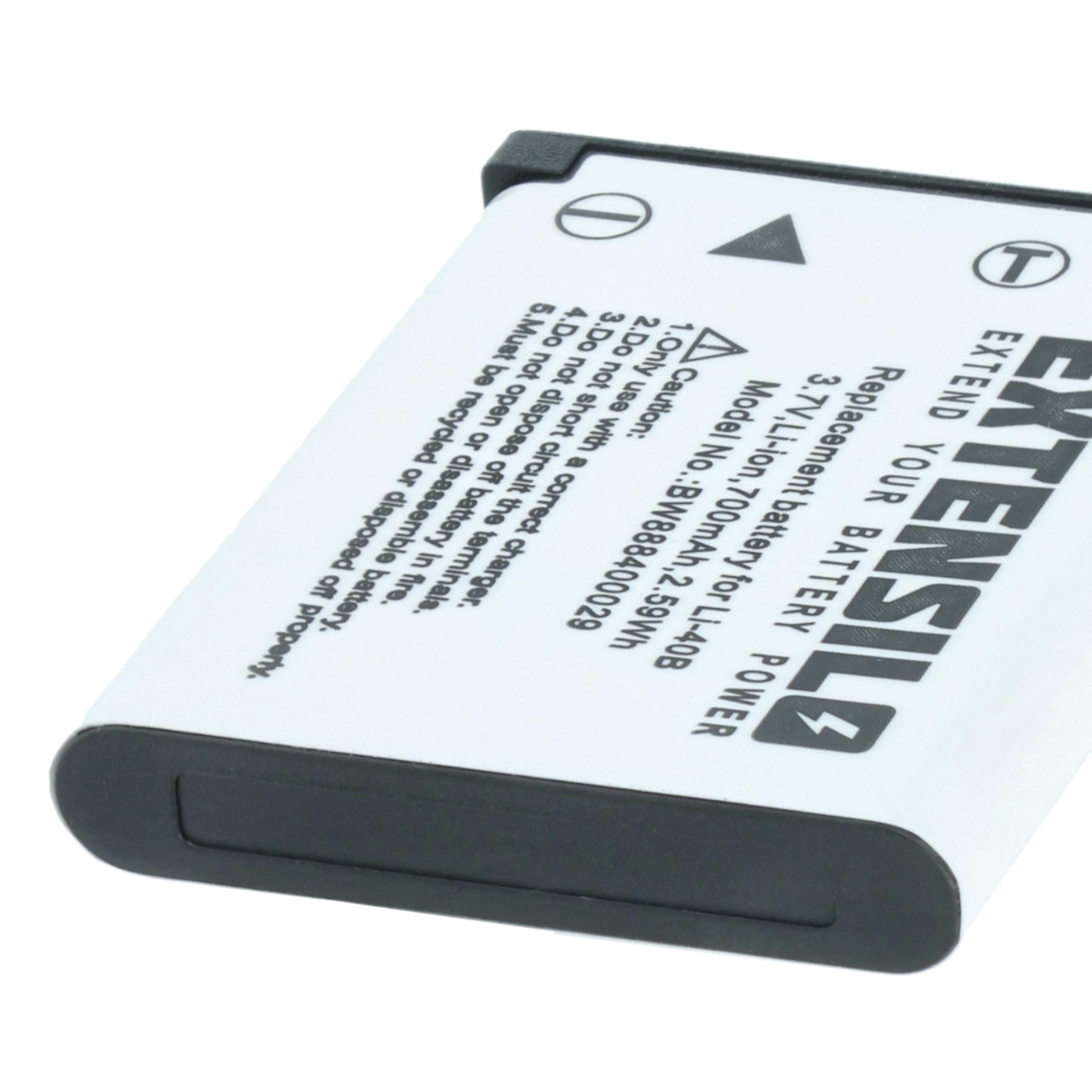 2 x akumulator zamienny do Fuji/Fujifilm NP-45, NP-45A do aparatu (700 mAh, 3,7 V, litowo-jonowy)