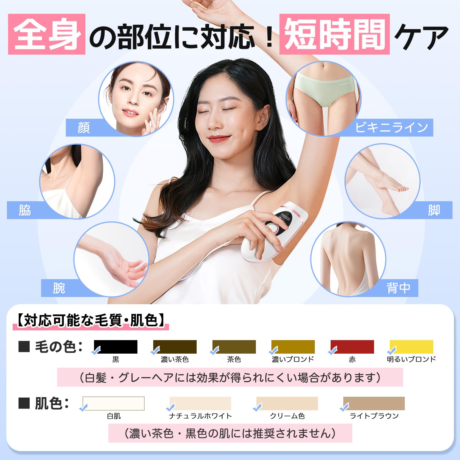Amazon | 脱毛器 家庭用 IPL 光脱毛器【2026 新登場・冷感ケア搭載】90