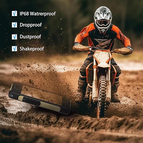 Miniatura 5 de X70 - Tablet resistente para motocicleta y bicicleta, cámara de navegación, monitor de campo, tableta Android ultra brillante de 7 pulgadas, octa
