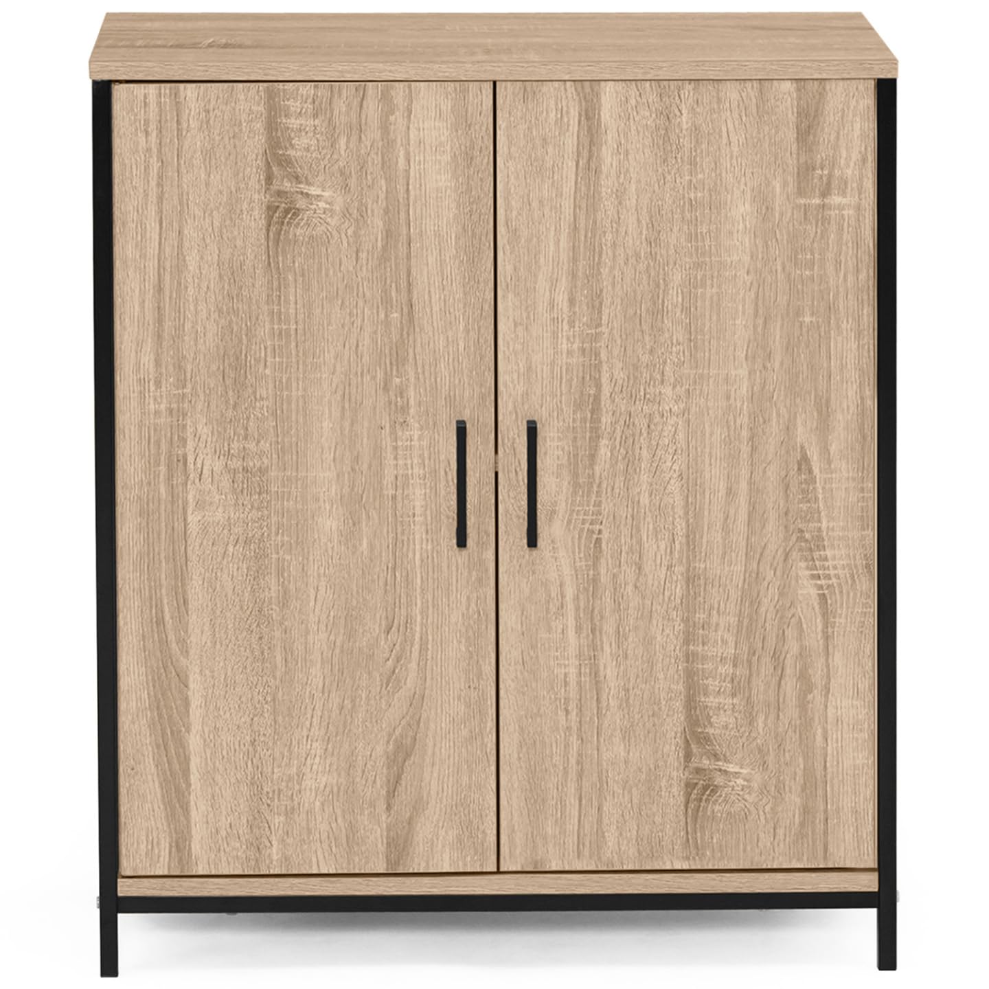 Credenza con 1 nicchia e 2 ante, 70 cm, design industriale - DETROIT