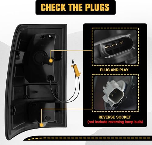 Miniatura 3 de LitMiRaCle Luz trasera LED de lente ahumada compatible con Dodge RAM 1500 2009-2018, luz de freno LED trasera compatible con Dodge RAM 2500 3500