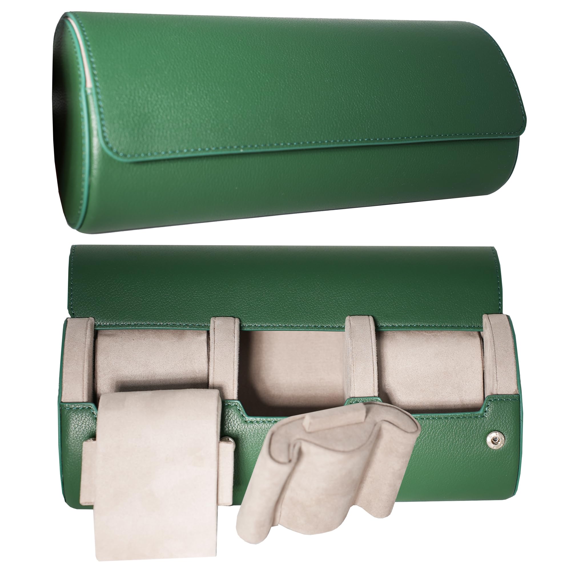 VERAET Italian Travel Watch Case | Watch Case Travel | Upgraded Premium MicroSkin Interior | Italian Nappa Leather | Expertly Crafted | Safe &