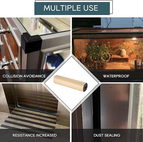 Miniatura 6 de NATGAI Esponja de neopreno con lámina de goma de espuma adhesiva de 18 pulgadas de grosor x 12 pulgadas de ancho x 54 pulgadas de largo, cortado a