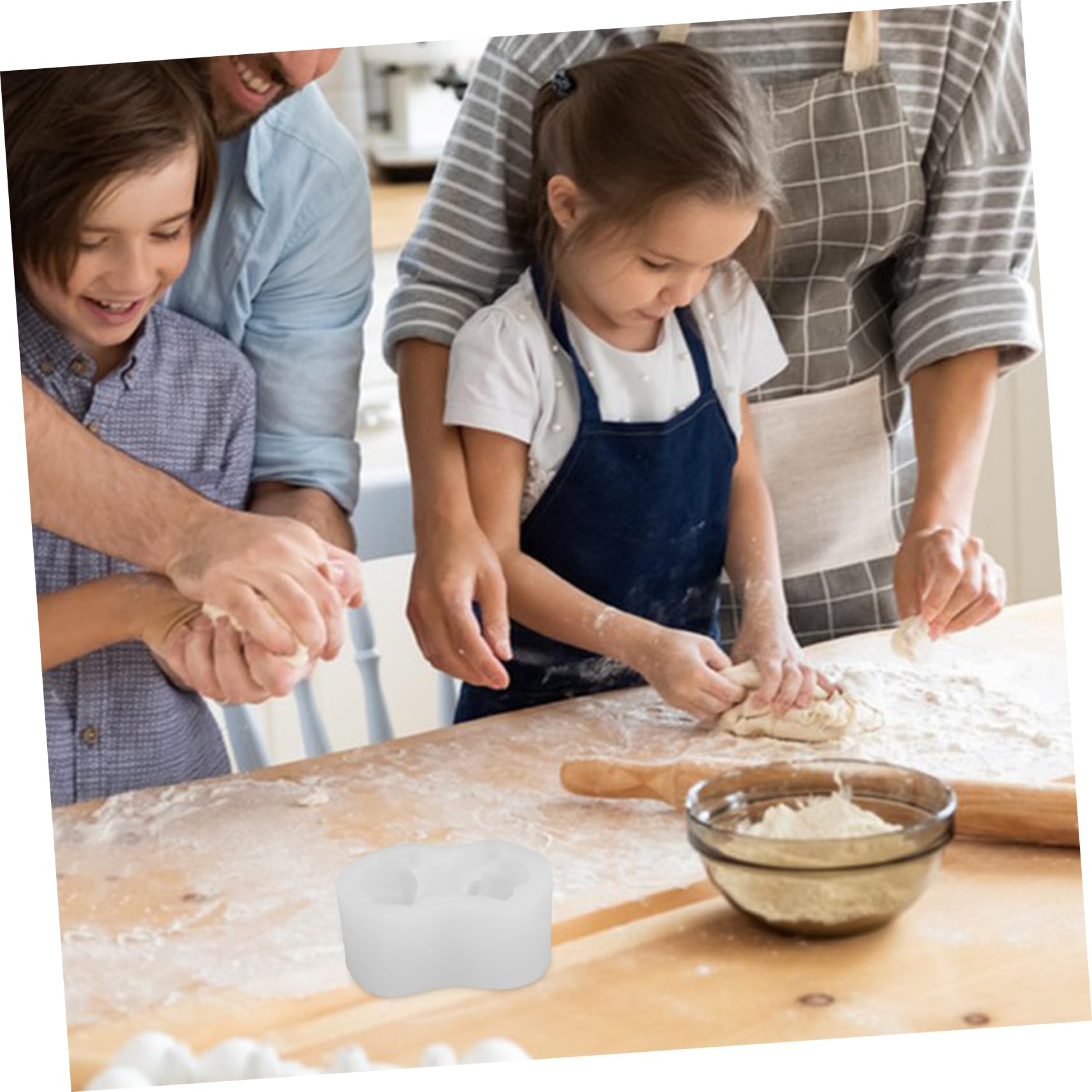 Moule à Gâteau Mousse De Chien Moule à Cookies Gâteaux Pour Événements Et Fêtes Blanc Durable Et Facile à Nettoyer
