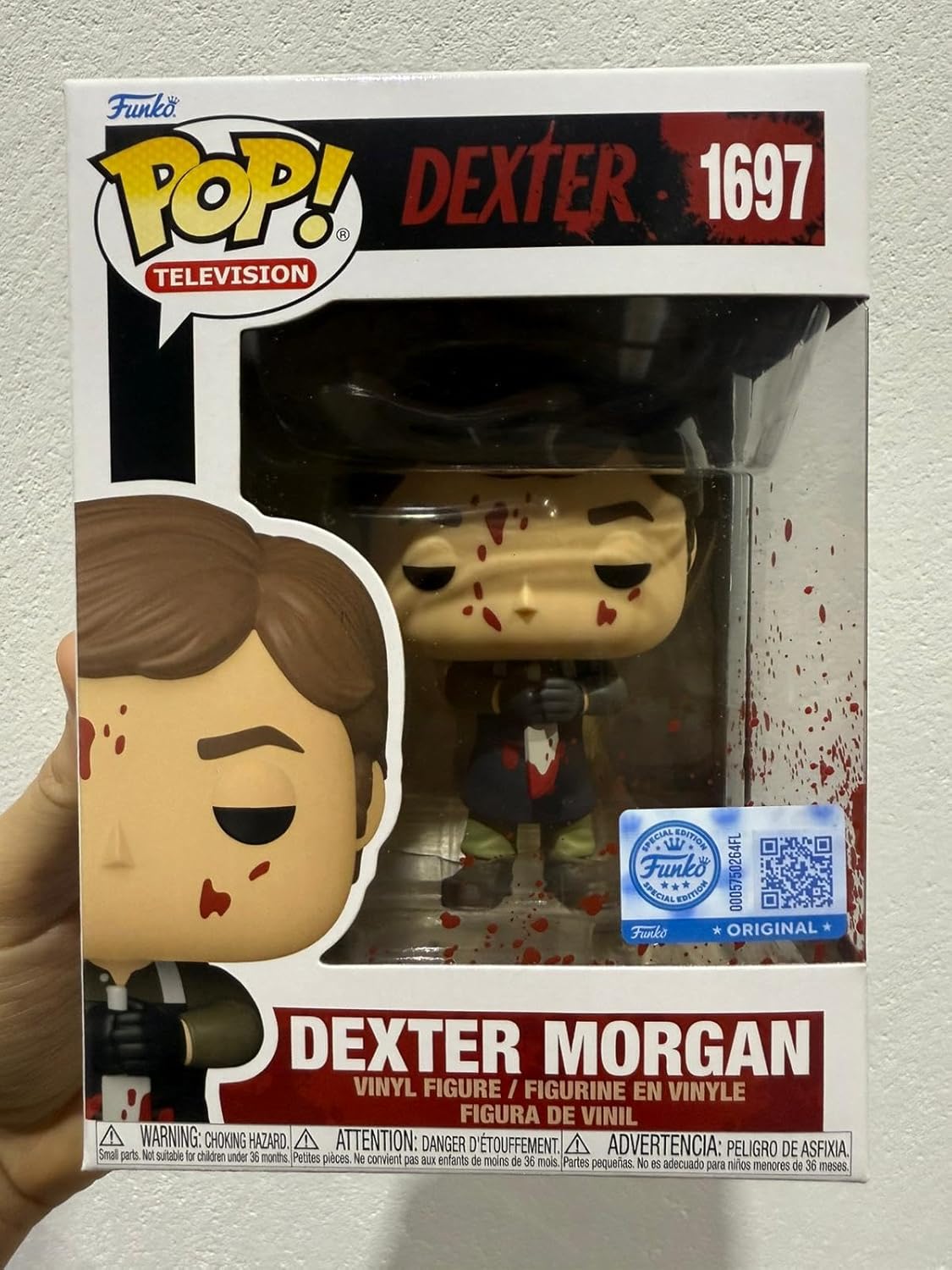 Funko POP Dexter Morgan Bloody Exclusive 1697 Bundled with Compatible Box Protector Case