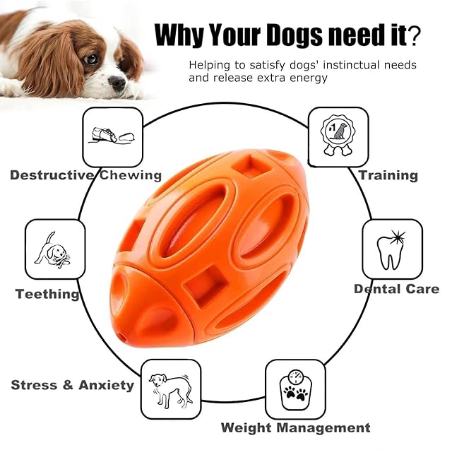Foto 6 de 8 de Juguetes para masticar perros Juguete chirriante para masticadores agresivos Bola Indestructible para perros…