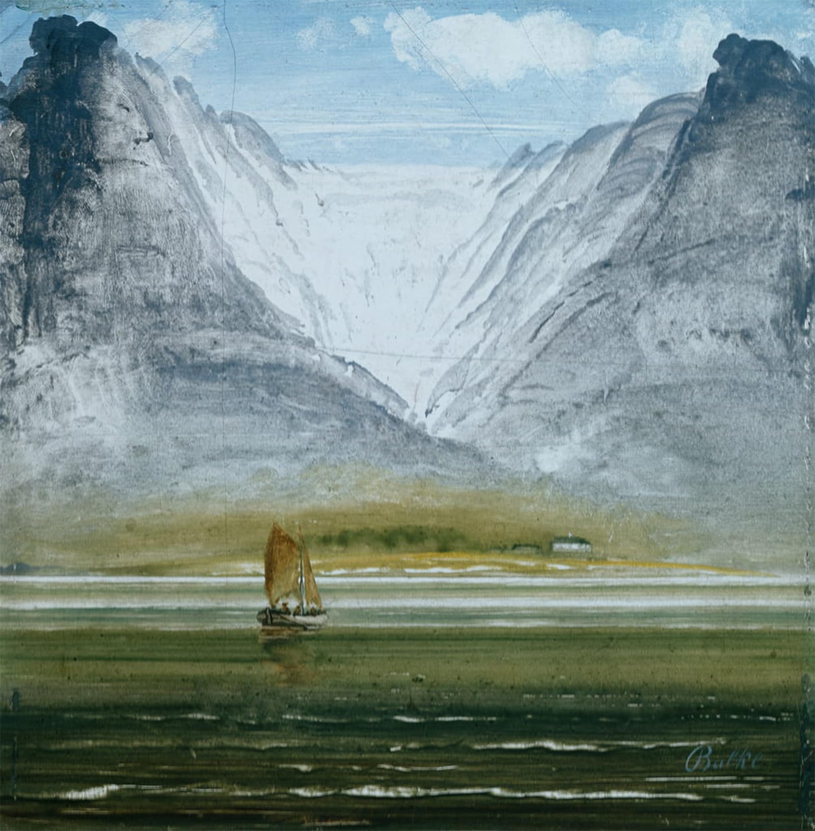 POSTERIIk Famous Print Pop Art Wall Art Graffiti Glacier by Peder Balke Art Prints for Home Decor 60x90cm