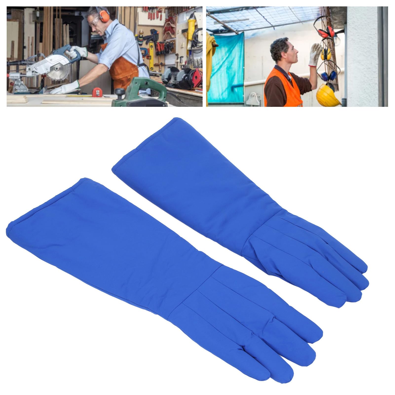 Criogénicos de Seguridad Protectores Resistentes a Bajas Temperaturas para Manipulación de Hielo Seco con Nitrógeno Líquido 58 Cm