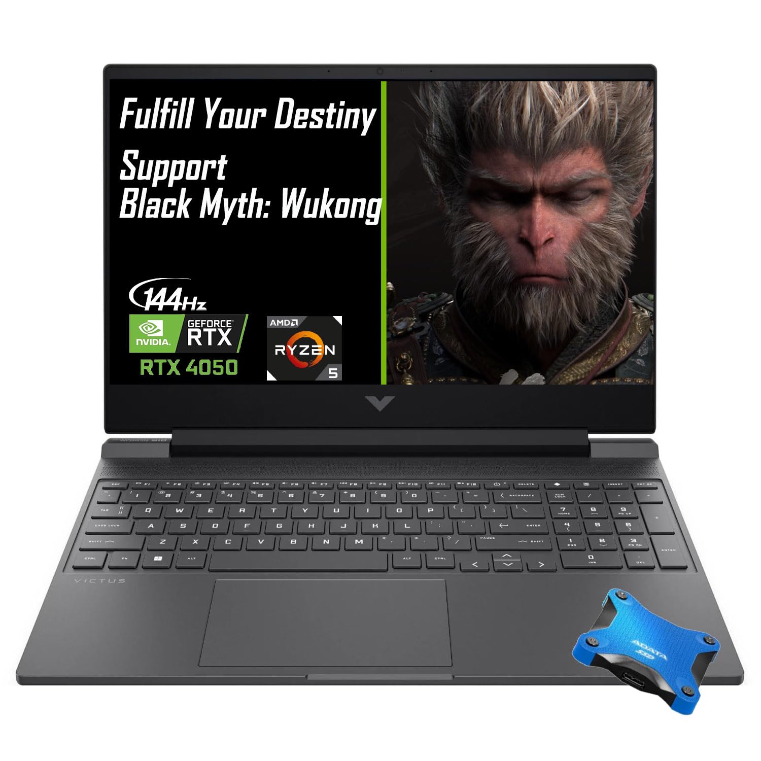 Amazon.com: HP Victus 15.6 Ryzen 5 RTX 4050 Gaming Laptop, 15.6