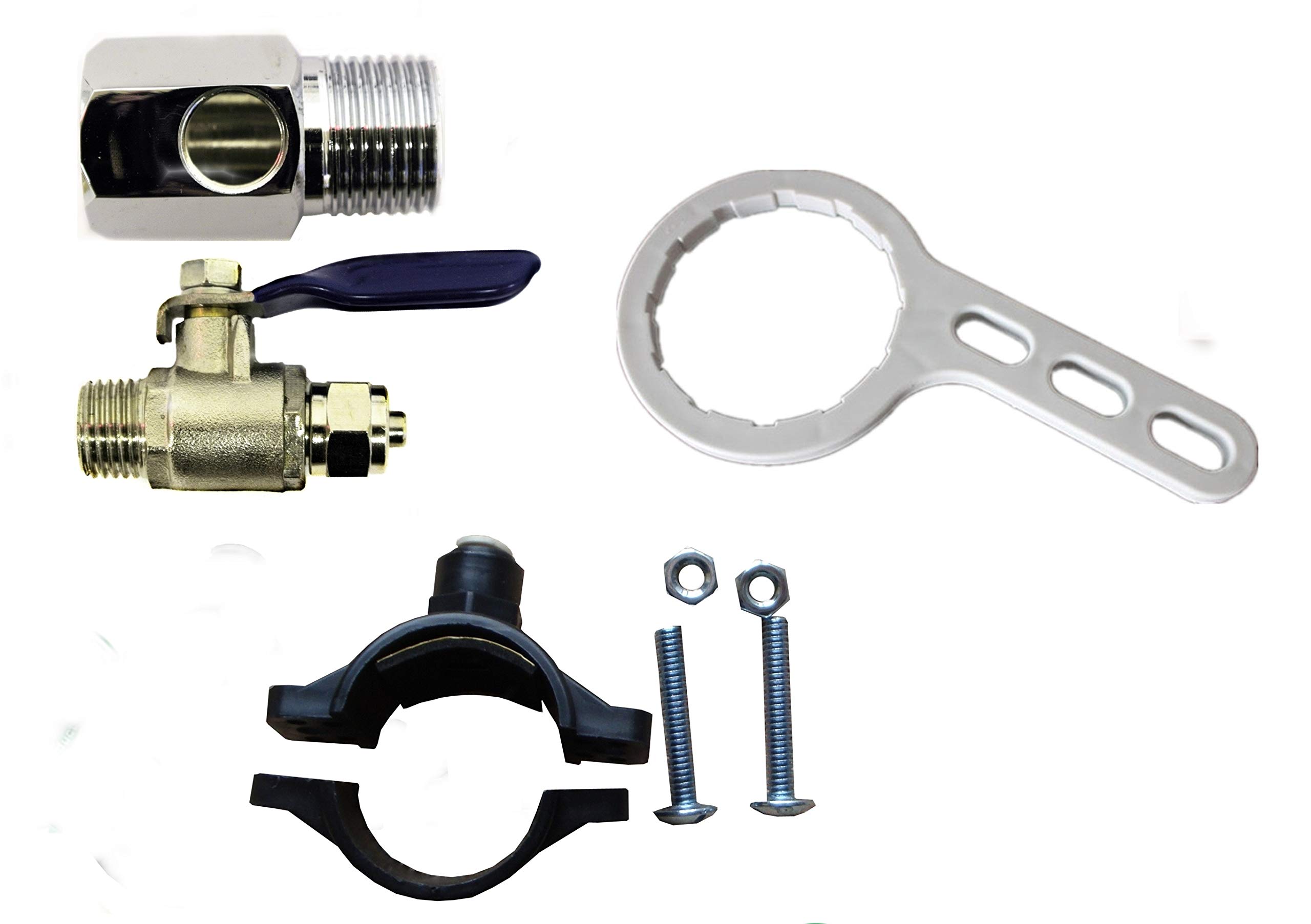 Finerfilters Umkehrosmose-Wasserfiltersystem für Aquarien, 3 Stufen, Tropische Fische, Marine und Diskus, erhältlich mit 50,75 oder 100 GPD-Membran (100 GPD)