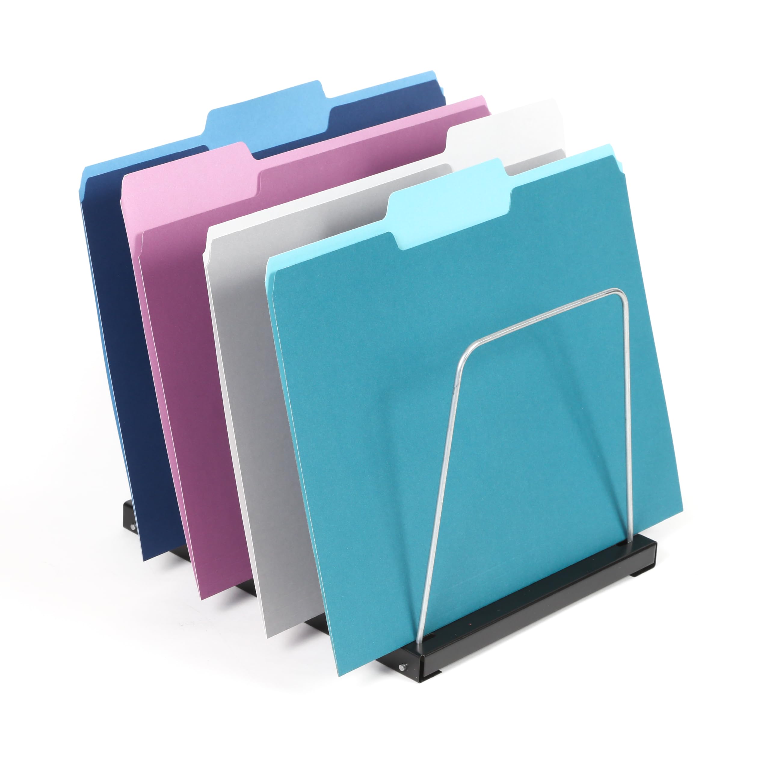 Vertical File Organizer For Desk Huron Steel Wire Desk File Organizer ...