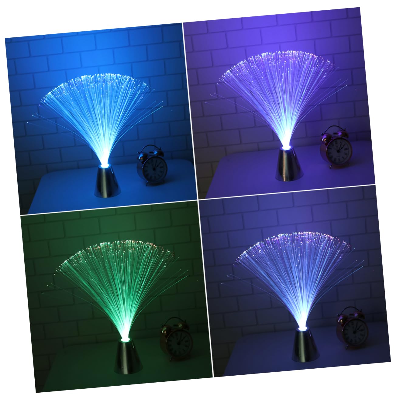 NUOBESTY Fiber Optic Glacier Led Fiber Lamp Lights 6 Pack Decorative Lamp for Wedding Party Home Office