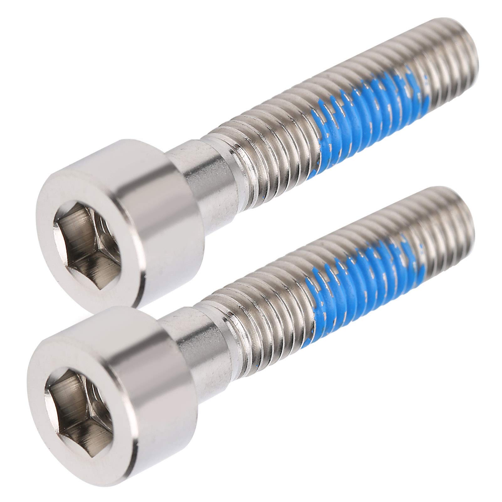Vis Tige Vélo Titane M6x30mm 2 Pièces - Boulons Potence VTT Route Casque Léger Antirouille