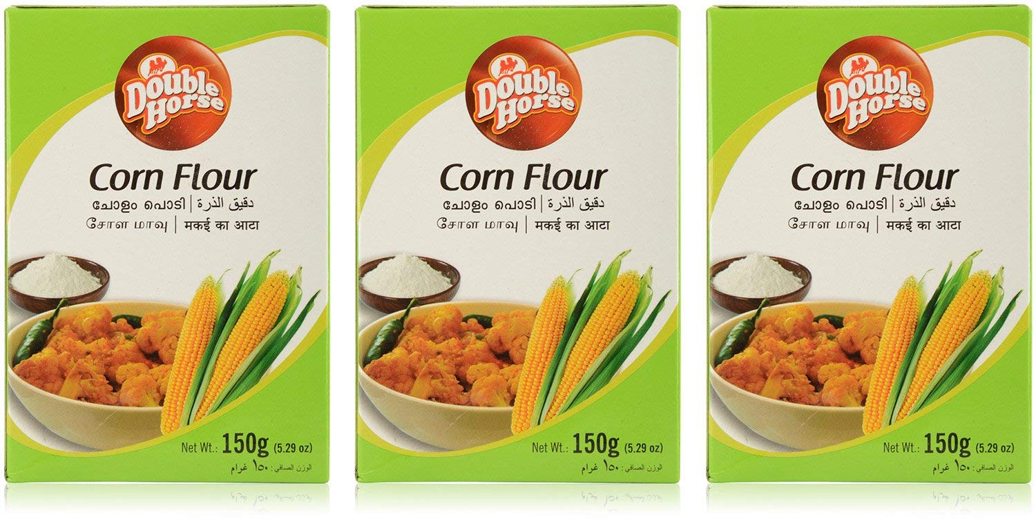Double Horse Natural Corn Flour- 150 gm Pack of 3|Cholam Powder | Makkai Ka Atta |Fibre Rich| Maize Flour |Rich in Vitamins|Gluten Free (B08L3X3QS5) Amazon Price History, Amazon Price Tracker