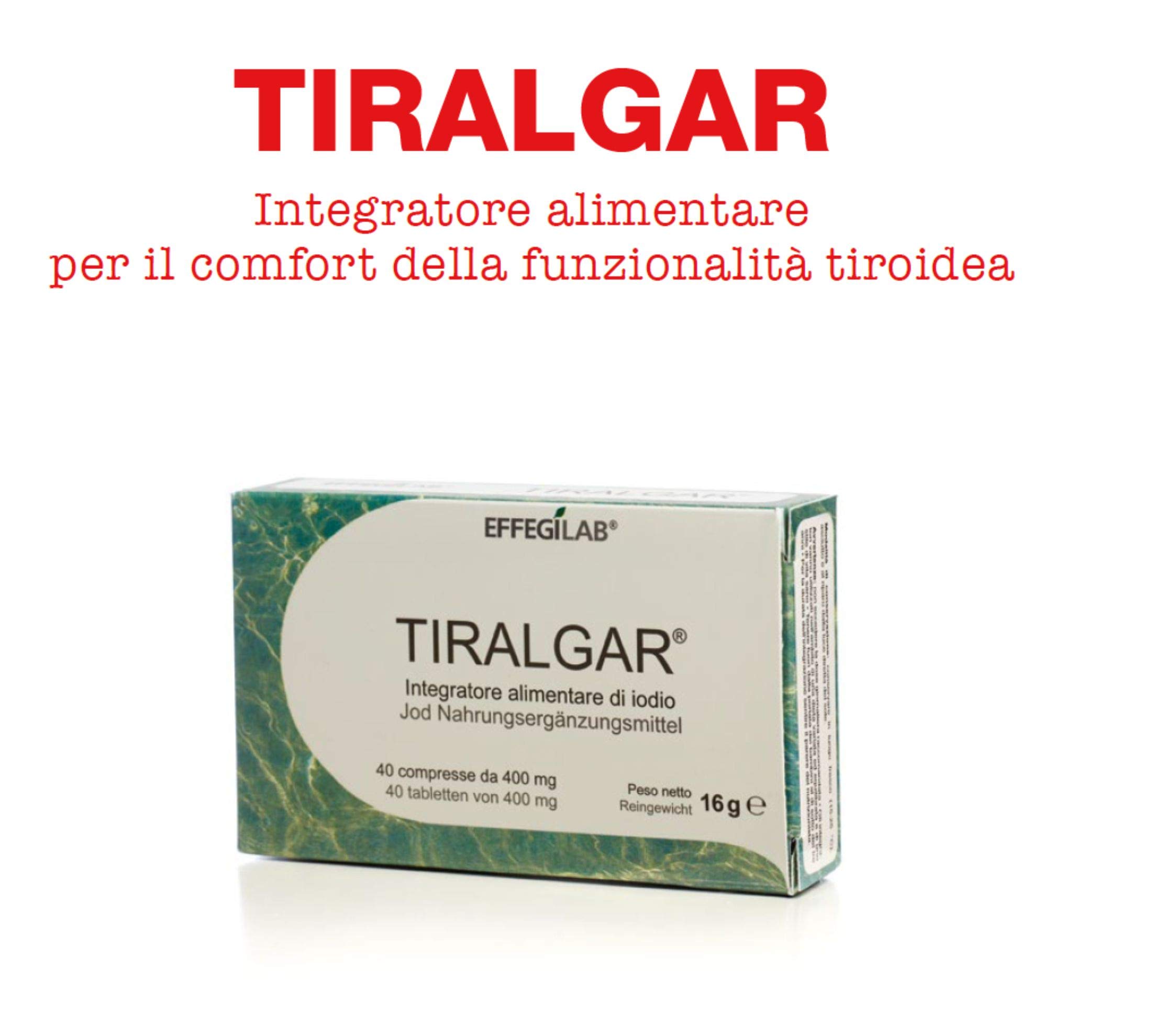 Iodio 400mg compresse TIRALGAR - di Effegilab