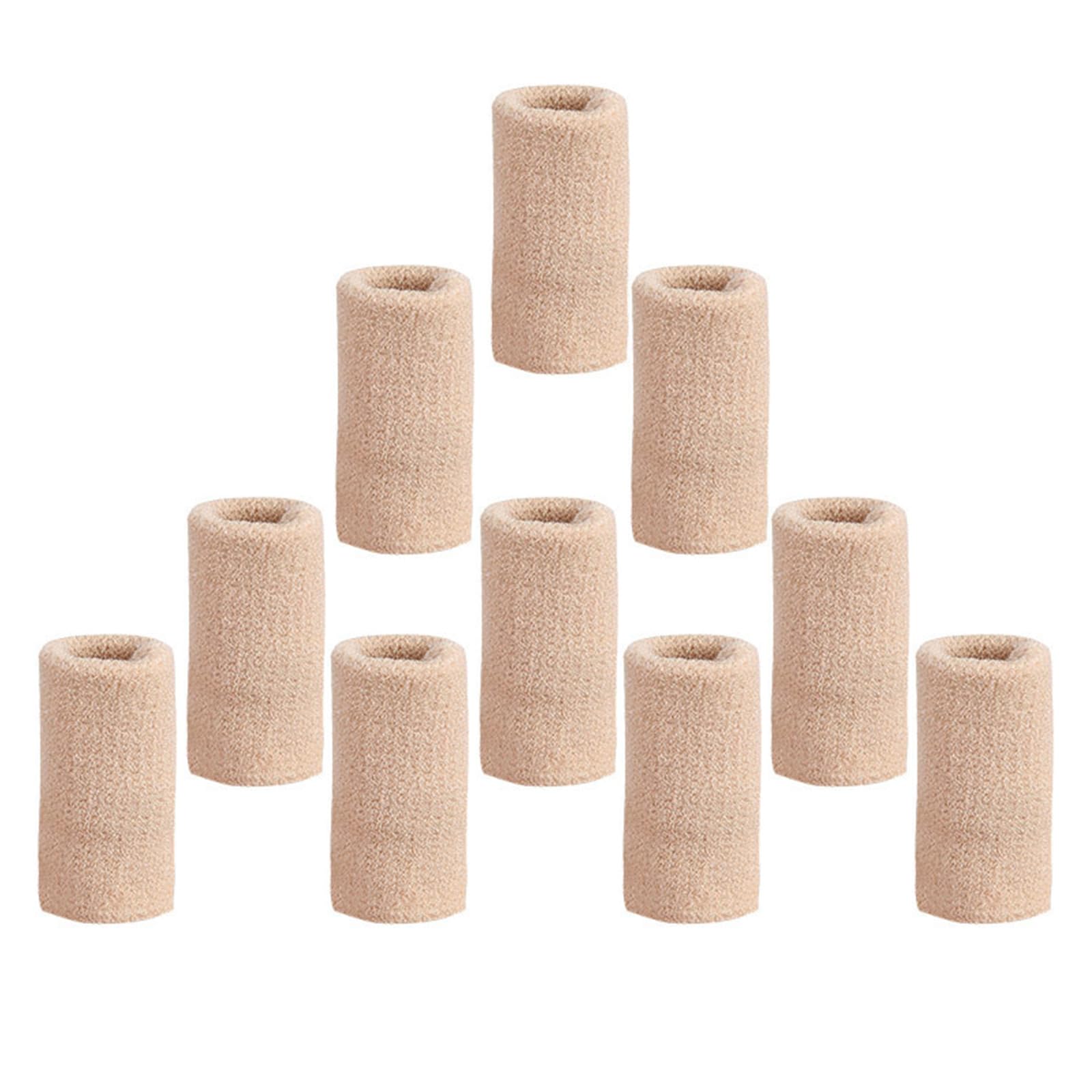 GRABLOOM 10Pcs/set Finger Compression Sleeve For Joint Relief Finger Sleeves Thumb Splint Brace Support Protector Elastic Finger Tools