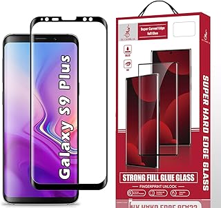 Dl3 Mobilak Screen Protector for Samsung Galaxy S9 Plus, Tempered Glass Screen Saver Premium HD Protective, Scratch Resistant, NO-Bubble, 9H Hardness, Full Coverage Film