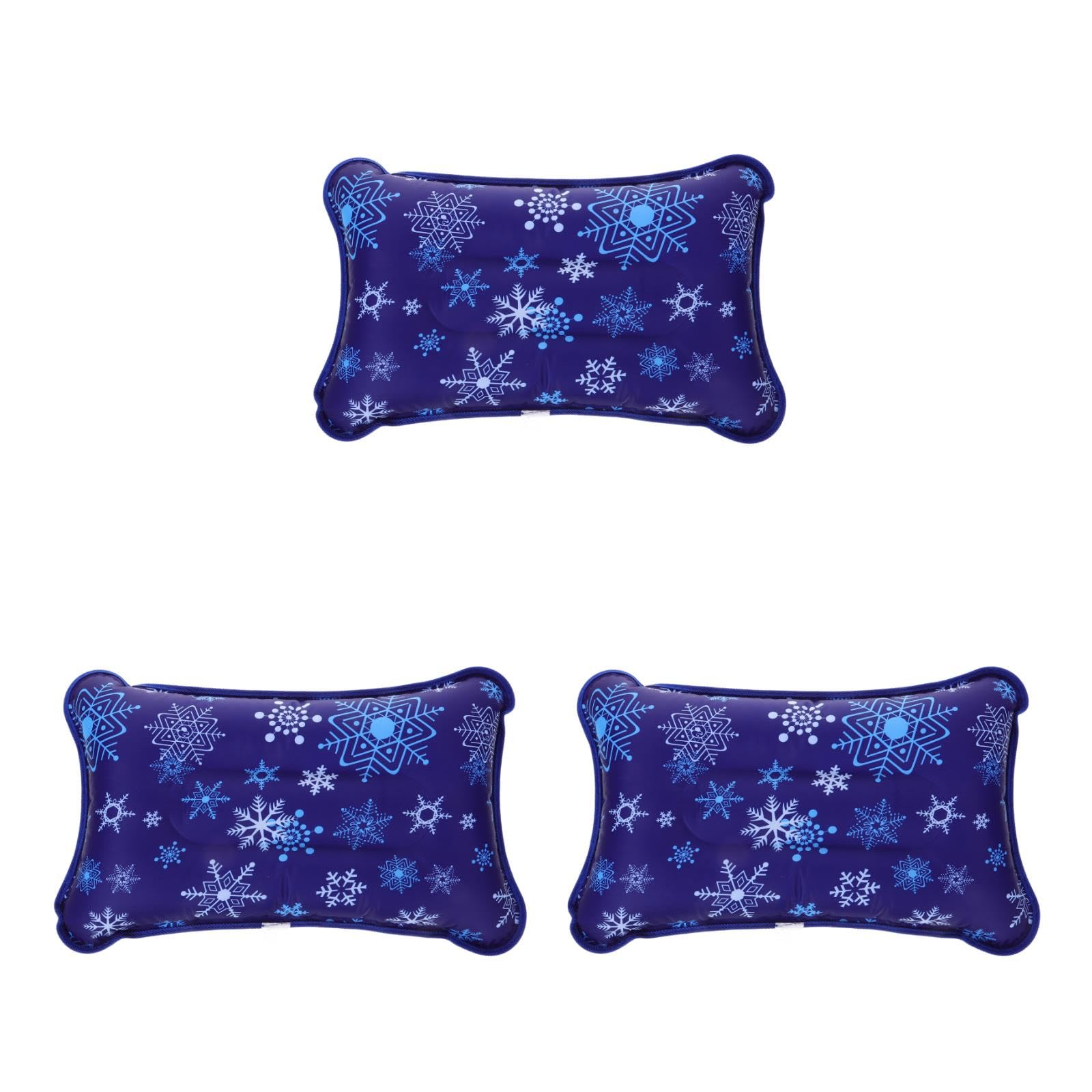 Ciieeo 3 Pièces Oreiller Rafraîchissant été Gonflable et Rempli Eau Polyvalent et pour Camping Voyage et Activités Plein Air