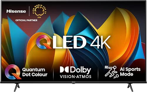 Hisense TV 65" QLED 4K 65E77NQ, Smart TV VIDAA U7,