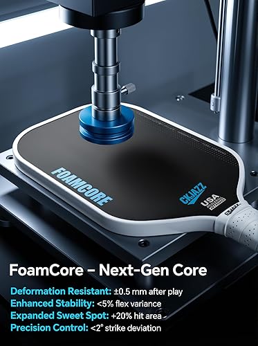 Miniatura 4 de Paleta de pickleball - Pala de pickleball de fibra de carbono - Pala de rendimiento 100% con núcleo de espuma
