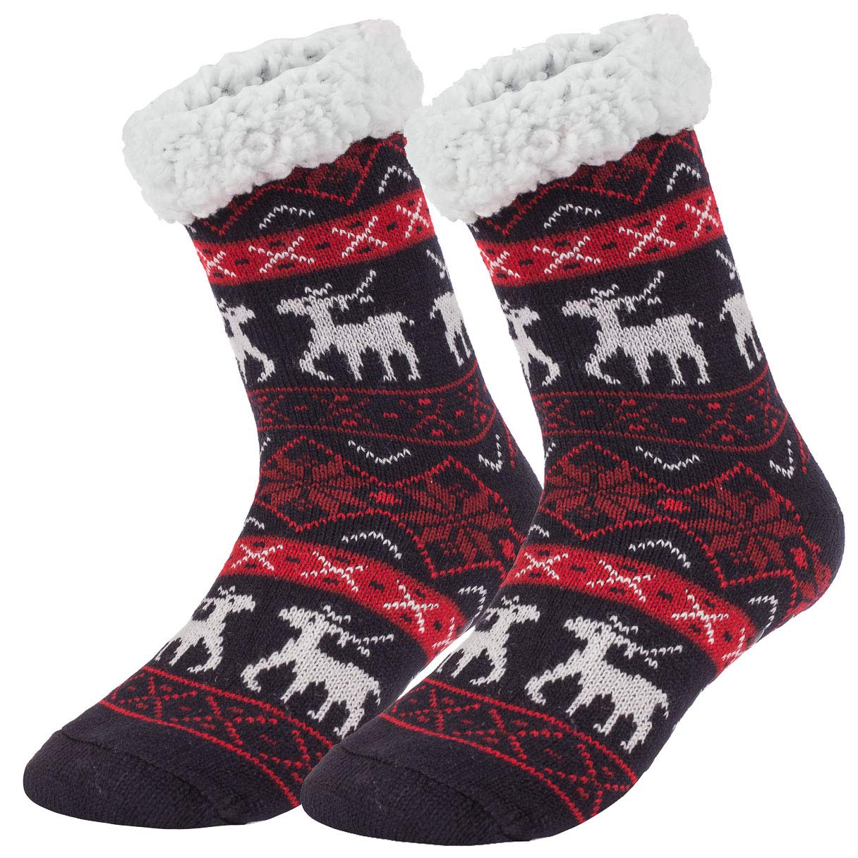 Trifabricy Fuzzy Socks – 7 Paia Calzini Pantofola Donna - Antiscivolo, Morbidi, Invernali, Multicolore