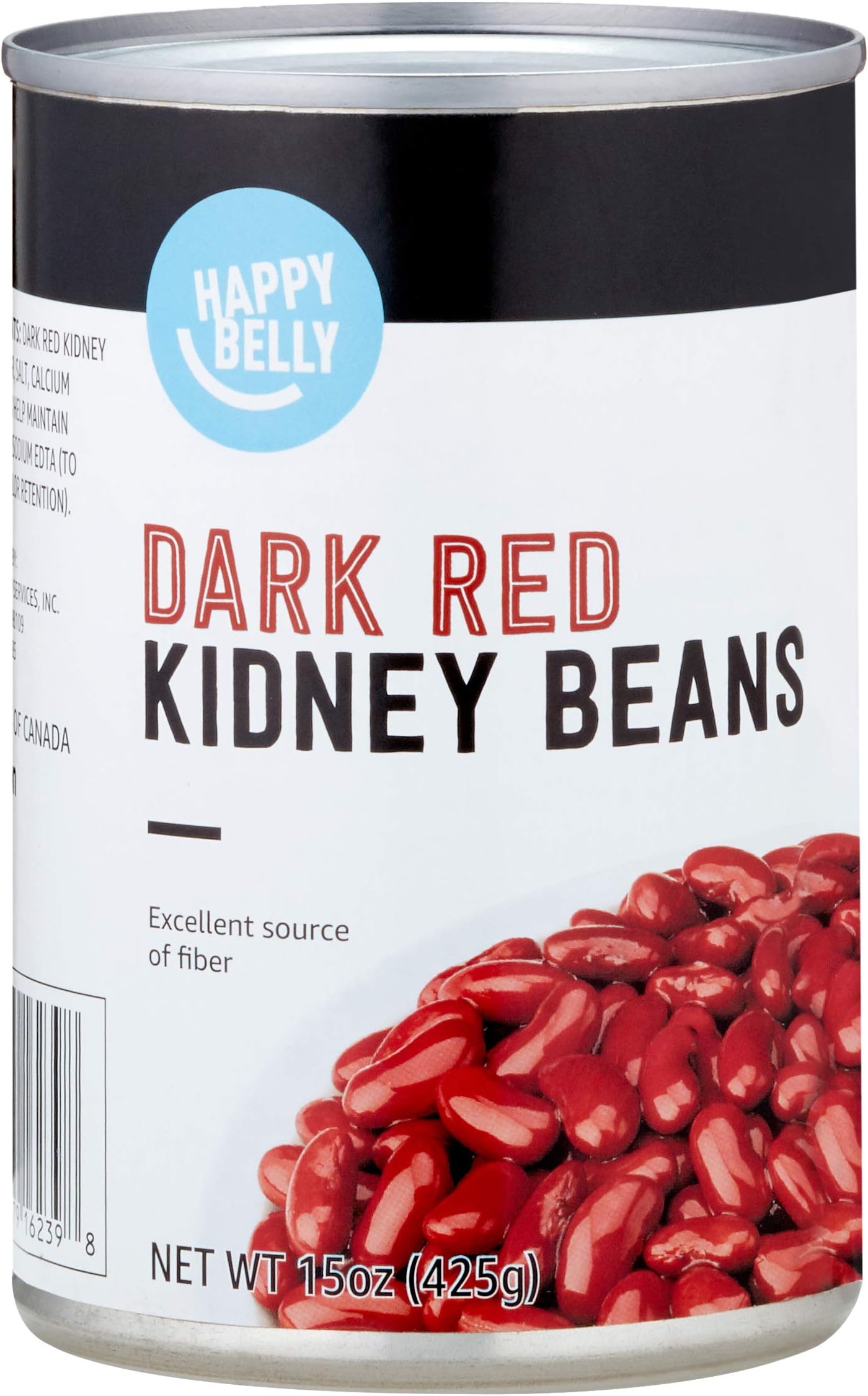 Amazon Brand - Happy Belly Dark Red Kidney Beans, 15 ounce (Pack of 1)