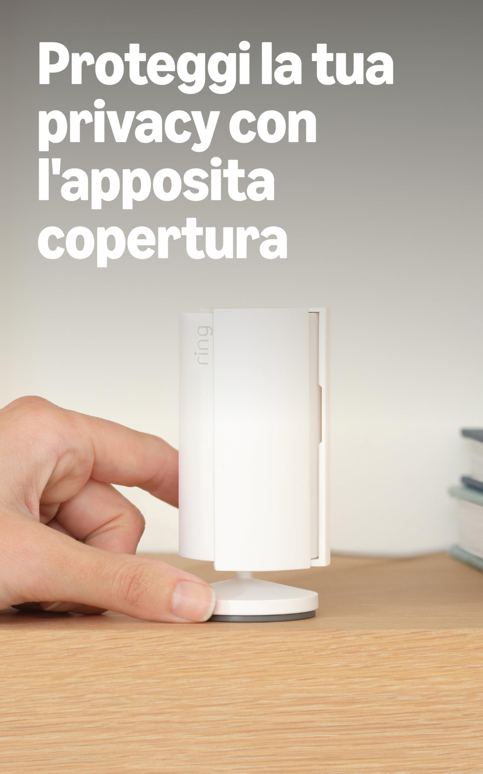 Ring videocamera interna (Indoor Camera 2ª gen.) | Telecamera di sorveglianza per animali domestici | Audio bidirezionale, copertura per la privacy, fai-da-te | Ring Home: 30 gg. prova gratuita