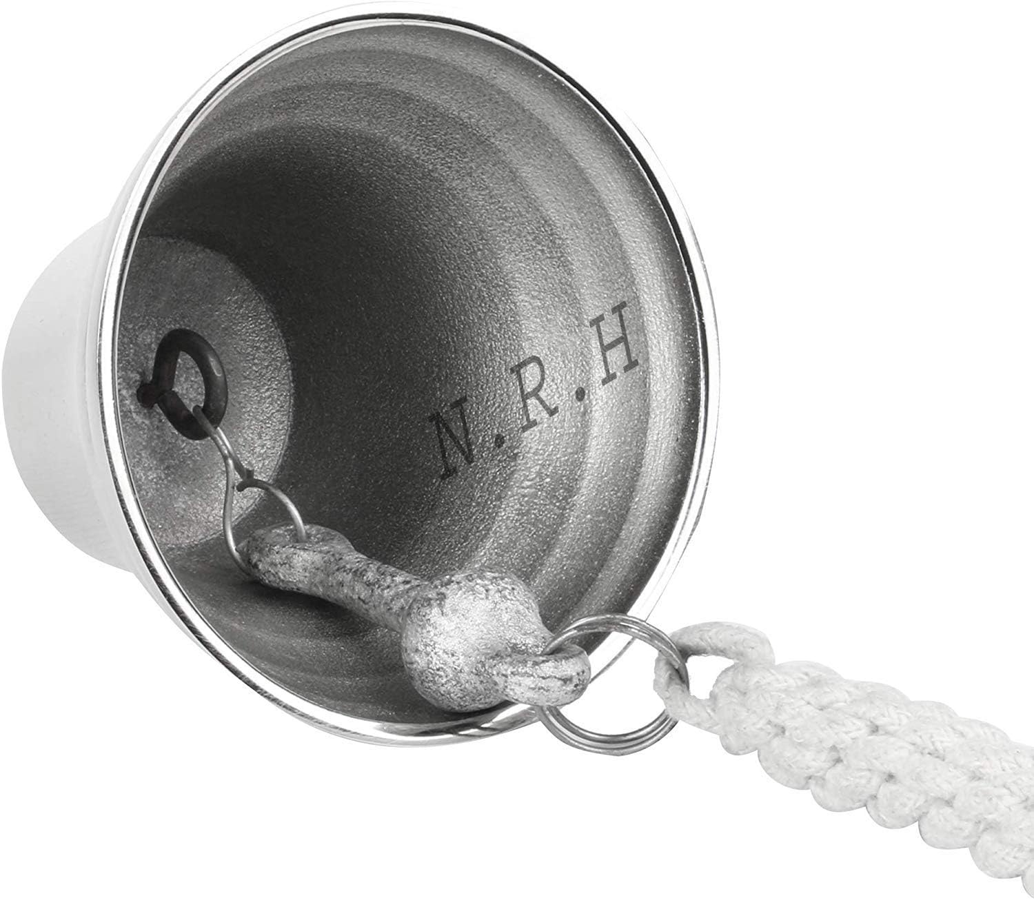 Nautical Silver Metal Marine Hanging 6 Inch Ship Bell Items - Image 4