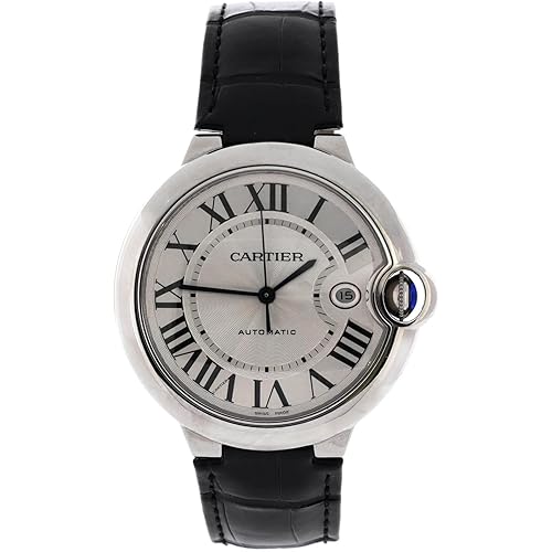 Cartier, Pre-Loved Ballon Bleu de Cartier Automatic Watch Stainless Steel and Alligator 42, Silver