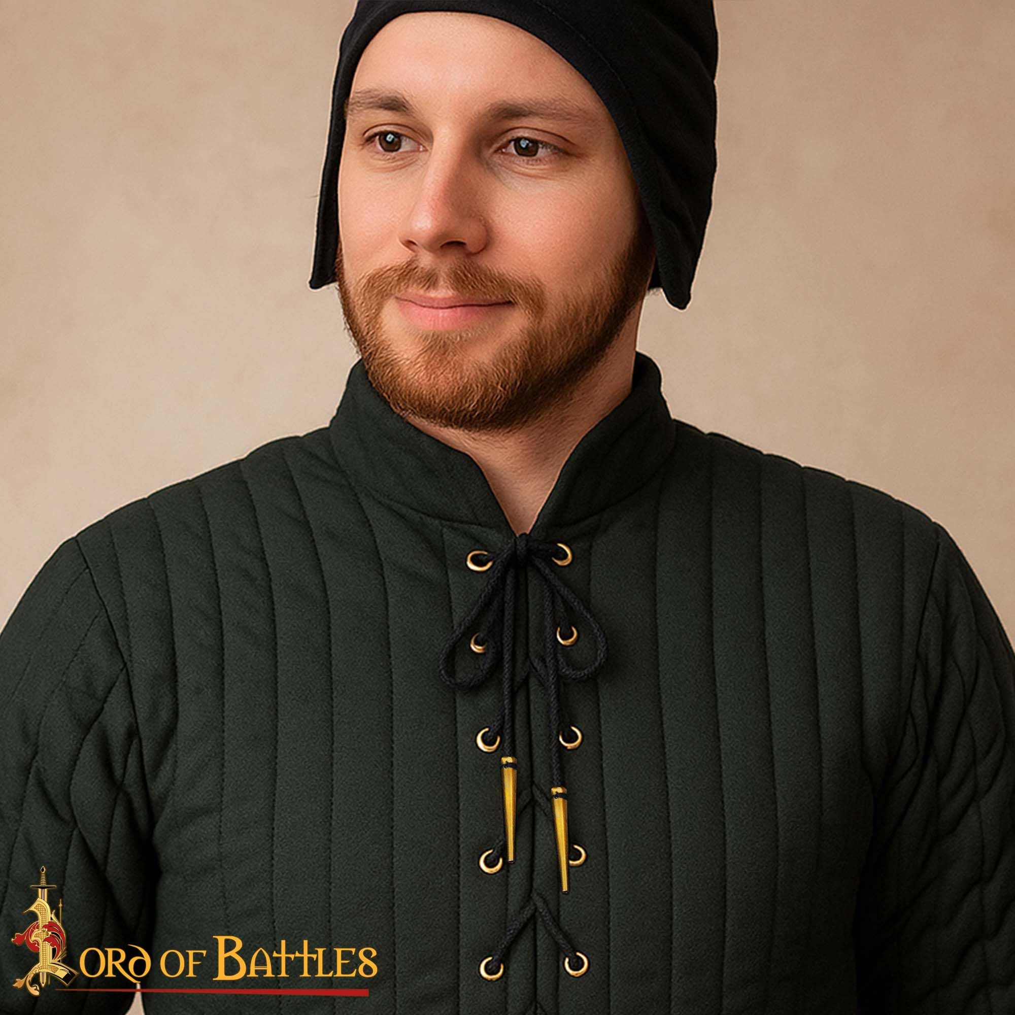 Lord of Battles Juego de 10 aliglets medievales de latón macizo puro, ideal para ropa medieval y gambesons